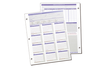 2 Attendance Recorder Binder