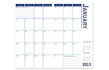 Monthly Insert With Map