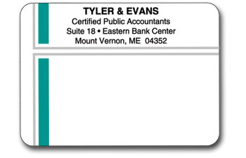 Glossy Mail Labels Rolled