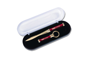 Brass Letter Slitter & Key Ring
