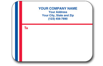 Glossy Mail Labels Rolled