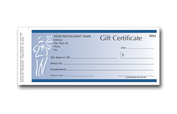 Caterer Gift Certificate