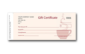 Classic Cafe Gift Certificate