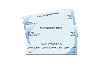 Health Appointment Cards