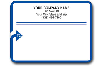 Glossy Mail Label Flat
