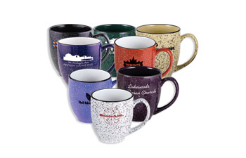 14Oz Speckled Bistro Ceramic Mugs