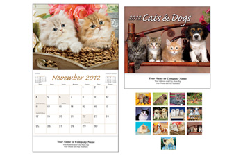 Cats And Dogs Wall Calendar