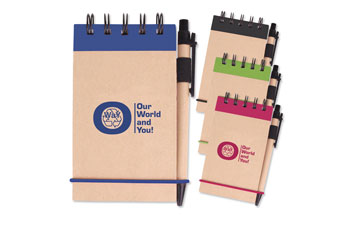 Recycled Kraft Jotter W/Pen