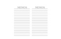 Memo Book Refill