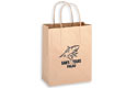 8x4.5x10.5 brown kraft shopper bag