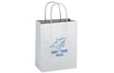 10X5x13 White Shopper Bag