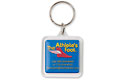 Domed Square Key Ring