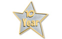 Pin 10 Year Service Star