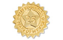 25 yr service recognition pin
