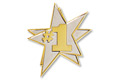 Pin #1 Gld Two Tone Sil Star
