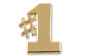 Pin # 1 Goldtone