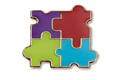 pin puzzle pieces 4 colors
