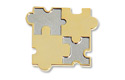 pin sil/gld puzzle piece