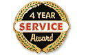 4 year service award pin