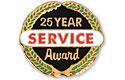 25 year service award pin