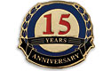 15 Year Anniversary Pin