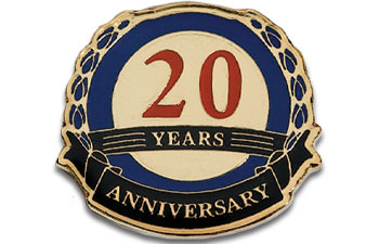 20 Year Anniversary Pin