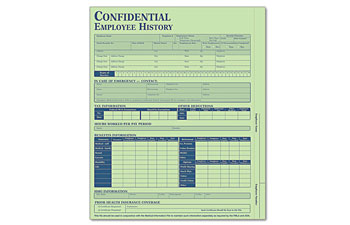 Employee History Folder - Green
