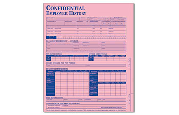 Employee History Folder - Pink