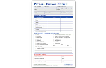 Payroll Change Notice