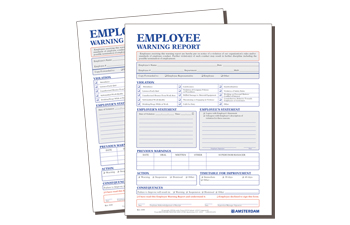 Employee Warning Report Forms