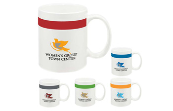 11 Oz Color Stripe Mug