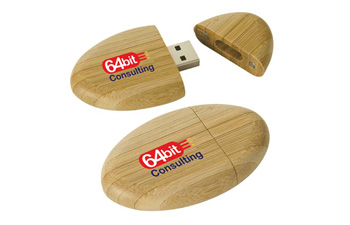 Eco Bamboo Usb 2.0 1Gb Flash Drive